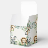 Tropisches Jungle Safari Tiere Grüne Blätter Party Geschenkschachtel (Geöffnet)