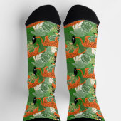 Tropisches Jungle Wildkatzen-Muster Socken (Oben)