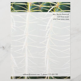 Tropisches Kaktus-Foto-kundenspezifische Adresse Briefkopf