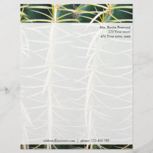 Tropisches Kaktus-Foto-kundenspezifische Adresse Briefkopf