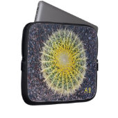 Tropisches Kaktus-Kies-Grün-Gelb irgendwelche Laptopschutzhülle (Vorne Rechts)