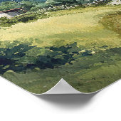 Tropisches karibisches Hochzeits-Willkommensschild Poster (Ecke)