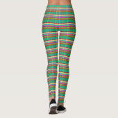 Tropisches Kariertes FAITT Leggings (Rückseite)
