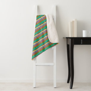 Tropisches Kariertes FAITT Sherpadecke