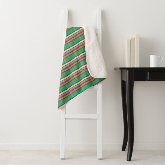 Tropisches Kariertes FAITT Sherpadecke (Beispiel)