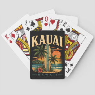 Tropisches Kauai Hawaii Surfparadies  Spielkarten