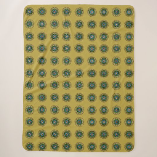 Tropisches Kiwi-Muster Sherpadecke (Vorderseite)