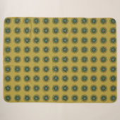 Tropisches Kiwi-Muster Sherpadecke (Vorderseite (Horizontal))