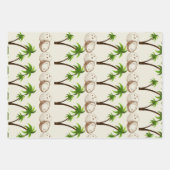 Tropisches Kokosbaum-Geschenkpapier Geschenkpapier Set (Vorderseite 3)