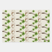 Tropisches Kokosbaum-Geschenkpapier Geschenkpapier Set (Vorderseite)