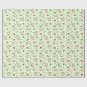 Tropisches Kokosnuss-Trägheits-Muster Geschenkpapier (Flach)