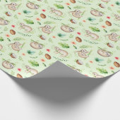 Tropisches Kokosnuss-Trägheits-Muster Geschenkpapier (Ecke)