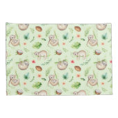 Tropisches Kokosnuss-Trägheits-Muster Kissenbezug (Rückseite-Rechts)