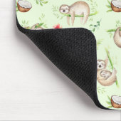 Tropisches Kokosnuss-Trägheits-Muster Mousepad (Ecke)