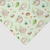 Tropisches Kokosnuss-Trägheits-Muster Seidenpapier (Ausschnitt)