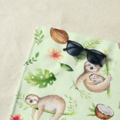 Tropisches Kokosnuss-Trägheits-Muster Strandtuch (Beispiel)