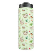 Tropisches Kokosnuss-Trägheits-Muster Thermosbecher (Vorderseite)