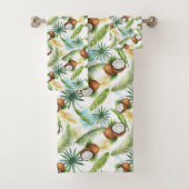 tropisches Kokospalmenmuster Badhandtuch Set (Insitu)