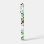 tropisches Kokospalmenmuster iPhone 15 Hülle (Linke Seite)