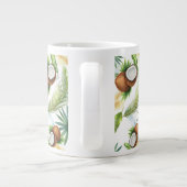 tropisches Kokospalmenmuster Jumbo-Tasse (Rückseite)