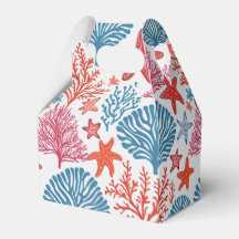 Tropisches Korallen- und Seesternmuster