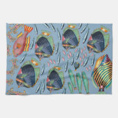 Tropisches Korallenriff Geschirrtuch (Horizontal)
