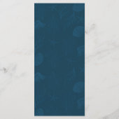 Tropisches Korallenriff | Nautical Beach Wedding Menükarte (Rückseite)