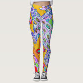 Tropisches Krokodil-Legierungsdesign Leggings (Vorderseite)