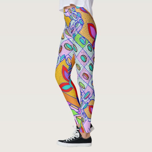 Tropisches Krokodil-Legierungsdesign Leggings (Links)