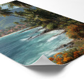 Tropisches Küstendorf - Landschaftliche Meereskuns Poster (Ecke)