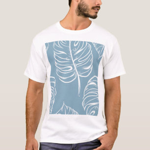 Tropisches Leaf Abstrakt: Nahtlose Vegetation. T-Shirt