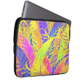 Tropisches Leaf Art Laptopschutzhülle (Vorne Rechts)