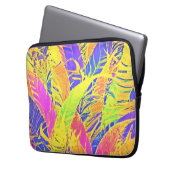 Tropisches Leaf Art Laptopschutzhülle (Vorderseite Links)