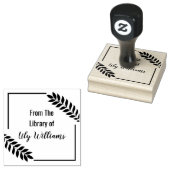 Tropisches Leaf aus der Bibliothek des Buchzeichen Gummistempel (Stempel)