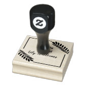 Tropisches Leaf aus der Bibliothek des Buchzeichen Gummistempel (Stempel)