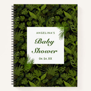 Tropisches Leaf Baby Duschgeschenkpapier Notizblock