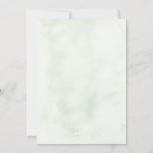 Tropisches Leaf Beach Hochzeit in Urlaubsort Einladung (Rückseite)