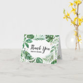 Tropisches Leaf Danke von der Graduate Card Karte (Gelbe Blume)