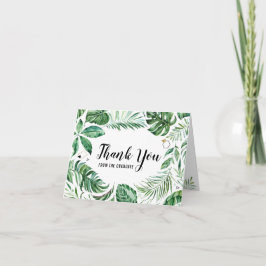 Tropisches Leaf Danke von der Graduate Card Karte
