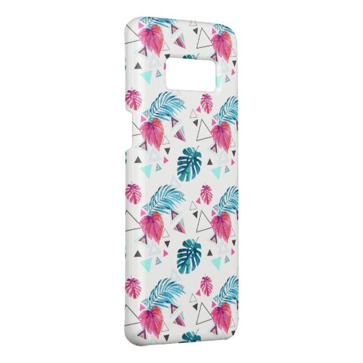 Tropisches Leaf-Dreieck-Muster Case-Mate Samsung Galaxy Hülle (Hinten/Rechts)