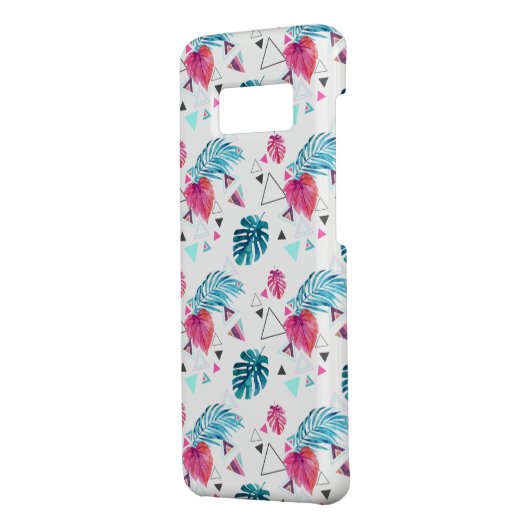 Tropisches Leaf-Dreieck-Muster Case-Mate Samsung Galaxy Hülle (Hinten/Links)
