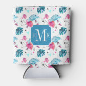 Tropisches Leaf-Dreieck-Muster Dosenkühler (Vorderseite)