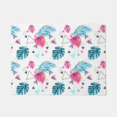 Tropisches Leaf-Dreieck-Muster Fußmatte (Vorderseite)