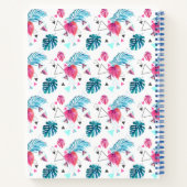 Tropisches Leaf-Dreieck-Muster Notizblock (Rückseite)