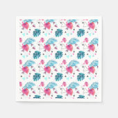 Tropisches Leaf-Dreieck-Muster Serviette (Vorderseite)