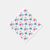 Tropisches Leaf-Dreieck-Muster Serviette (Ecke)