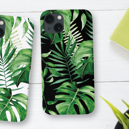 Tropisches Leaf Green Black iPhone / iPad Gehäuse Case-Mate iPhone Hülle