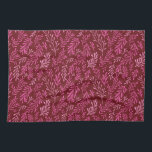 Tropisches Leaf-Muster aus Burgund und Rosa Geschirrtuch<br><div class="desc">Fun Burgundy und Pink Floral Tropical einfach und elegant Leaf Muster. Dieses moderne Muster macht einen niedlichen Ausdruck für Naturliebhaber des Frühlings.</div>