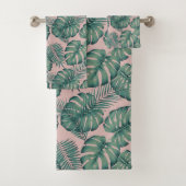 Tropisches Leaf-Muster Badhandtuch Set (Insitu)
