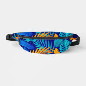 Tropisches Leaf-Muster Fanny Pack Bauchtasche (Vorderseite)